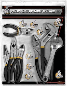 8 Piece Pliers and Wrench Set