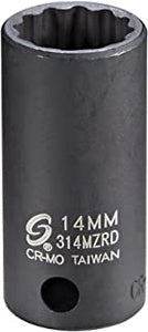 3/8" Dr. 14mm 12pt Semi-Deep