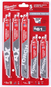 5 Piece Carbide Sawzall