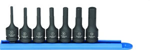 7 Pc 3/8" Dr Metric Hex Impact