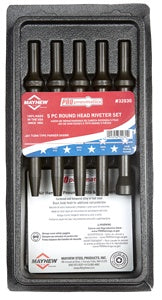 Mayhew 5 Pc Air Chisel Round Head