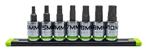 Image of Grip Edge Tools 7-PC 3/8'' Dr Short Metric RPT Hex Driver Set