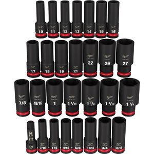 29 Piece 1/2" Drive Deep SAE &