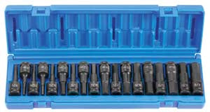 1/2" Drive 18 Piece Combo Hex