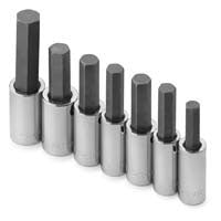 7 Piece Metric Hex Bit Set