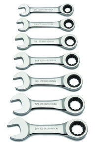 7 Piece SAE Stubby Combination - 1