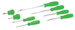 8 Piece Green Screwdriver Set