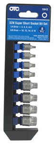 8 Pc XZN Super Short Socket