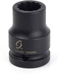 SUNEX TOOLS 3/4" Dr 12Pt Thin Wall Impact Socket, 5/8"