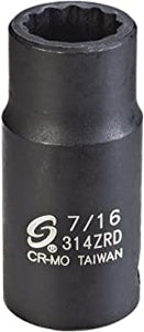 3/8" Dr. 7/16" 12pt Semi-Deep