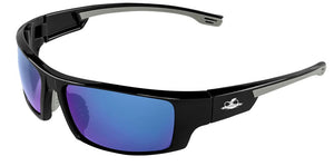 Bullhead Safety Dorado Safety Glasses with Polarized Blue Mirror, Unisex, ANSI Z87, Lightweight and Durable BH95129PFT