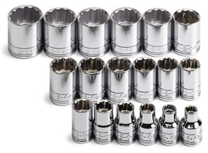 18 Piece 12 Point Metric