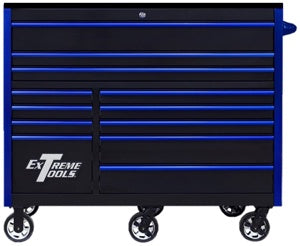 55" Black With Blue Trim 12