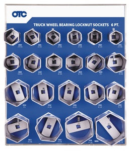 21 Pc Locknut Socket Display