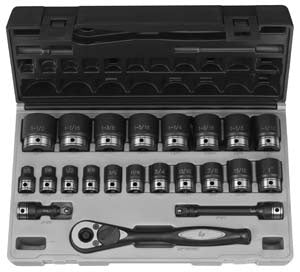 1/2" Drive 12 Point 22 Piece