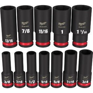12 Piece Deep 1/2" Drive SAE