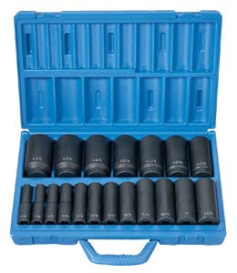 1/2" Drive 19 Piece Deep