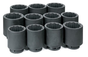 1" Drive 11 Piece Deep Metric - 1
