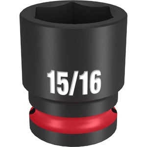 Milwaukee Tool SHOCKWAVE Impact Duty 1/2"Drive 15/16" Standard 6 Point Socket, 49-66-6209