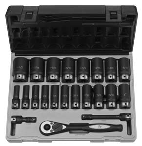 1/2" Drive 12 Point 22 Piece - 1