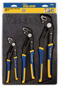3 Piece Groove-Lock Pliers