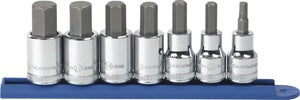 7 Pc 1/2" Dr Hex SAE/Metric