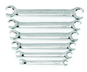 6 Piece SAE Flare Nut Wrench
