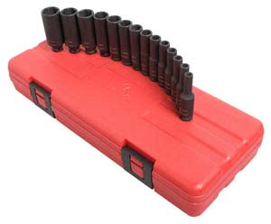 1/4"Drive 14 Piece Metric Deep