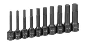 1/2" Drive 10 Piece 4" Length