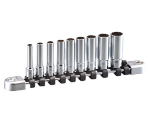 9 Piece 1/4" Drive SAE 12 Pt
