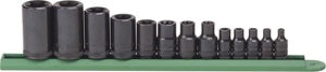 GearWrench 13 Piece 1/4 Inch, 3/8 Inch & 1/2 Inch Drive External Torx Socket Set
