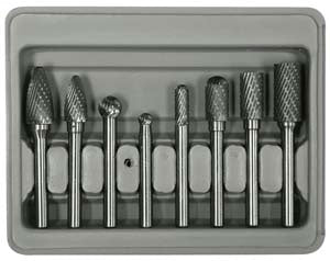 8pc. Double Cut Carbide Rotary