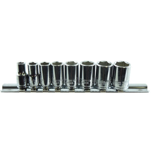 K Tool International 8 Piece Metric Socket Set 1/4" Drive, 26100