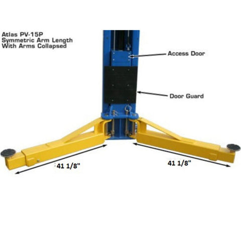 Image of Atlas Automotive Equipment PV15PX 15,000 lb Overhead 2-Post Lift