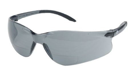 Image of Encon Veratti GT Series Bifocal Safety/Sun Glasses Grey Lens 1.0 to 3.0 Magnification Z87.1
