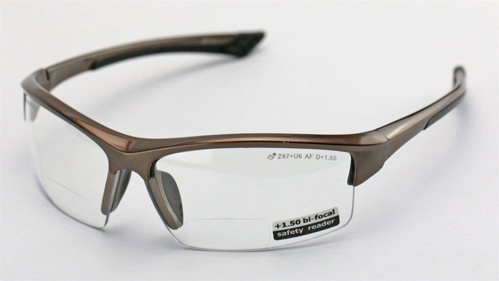 Elvex Delta Plus Sonoma™ RX350™ Bifocal Safety/Reading Glasses Clear 1.0 to 3.0 Mag Z87.1