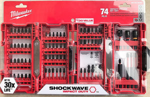 Milwaukee Shockwave 74pc Impact Driver Bit Set