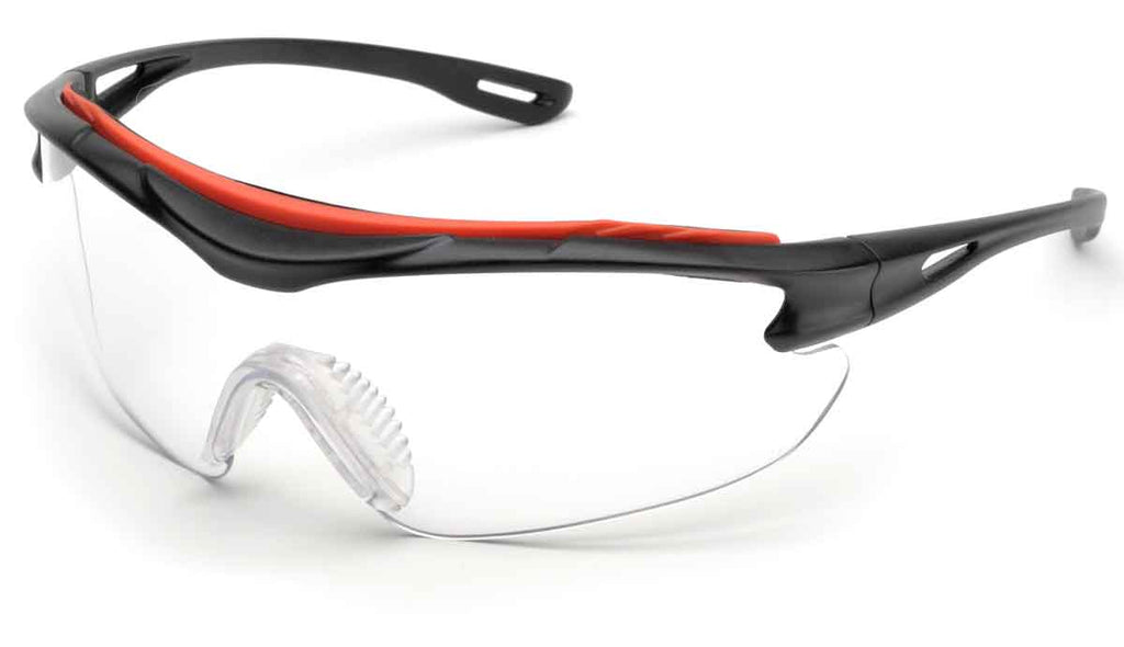 Elvex Delta Plus Brow-Specs Safety/Shooting Glasses Clear Anti-Fog Lens