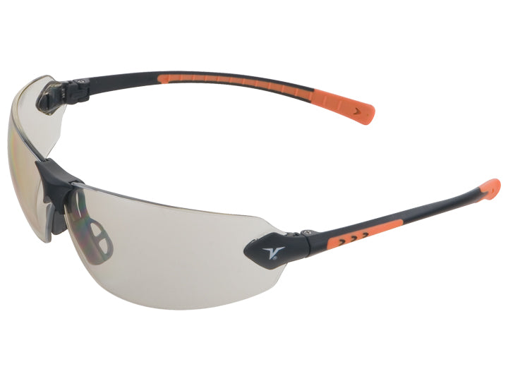 Encon Veratti 429 Safety Glasses Indoor/Outdoor Lens Black/Orange Frame
