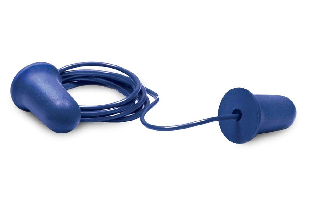 Elvex by Delta Plus BLUE Disposable Foam Ear Plugs  Corded EP-253