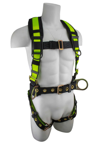 Image of SafeWaze Pro Construction Harness w/ Fixed Back Pad, FS170