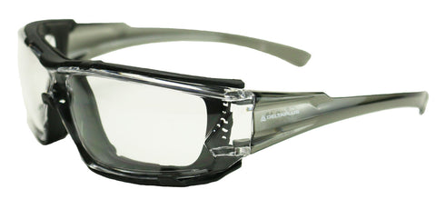 Image of Delta Plus Go Specs IV Safety/Glasses/Goggles  Anti-Fog Lens Dark Gray Temples Z87.1
