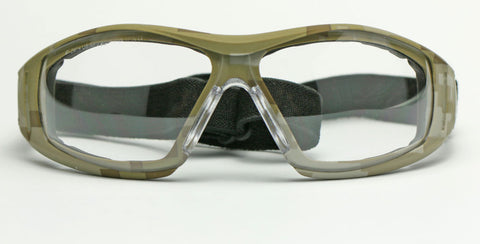 Image of Elvex Delta Plus Go Specs II G2 Safety Glasses/Goggles Anti-Fog Lens Camo Frame All Lens Colors