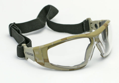Image of Elvex Delta Plus Go Specs II G2 Safety Glasses/Goggles Anti-Fog Lens Camo Frame All Lens Colors
