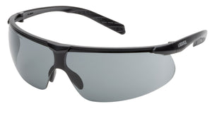 Elvex Delta Plus Helium 20 Safety/Sun Glasses Black Frame Grey Anti-Fog Lens