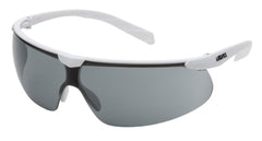 Elvex Delta Plus Helium 20 Safety/Sun Glasses White Frame Grey Anti-Fog Lens