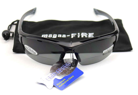 Image of magna-FIRE MF3500 Bifocal Safety Glasses, Grey Polarized Lens