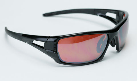 Image of Elvex Impact Series RSG400 Ballistic Rated Safety, Sun Glasses, Mirror Blue Blocker Lens