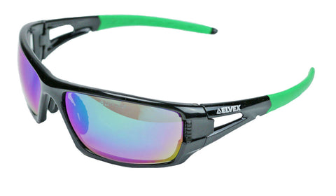 Elvex Impact Series RSG401 Ballistic Rated Safety, Sun Glasses, Mirror Lens