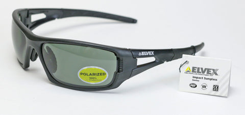 Image of Elvex Impact Series RSG402 Ballistic Rated Safety, Sun Glasses, Grey Polarized Lens